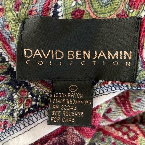 David Benjamin Vintage Paisley Drop Waist Dress - Picture 7 of 8